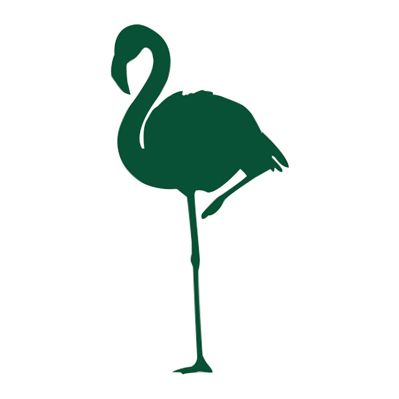Animals Wall Decal, Dark Green, Large