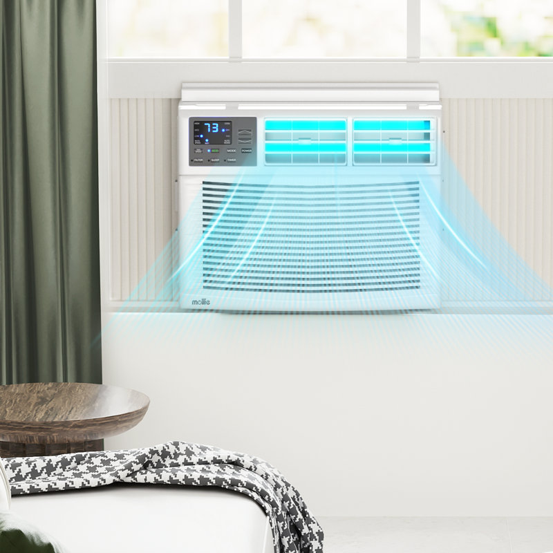 Mollie 12,000 BTU White Smart Window Air Conditioner with Remote