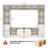 Entertainment Center/TV Stand For Tvs Up To 80" With Charging Station, Sliding Barn Door Cabinets, And Bookcase-2082514169