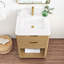 Ensemble de meuble-lavabo simple en marbre Kaiser-512198097