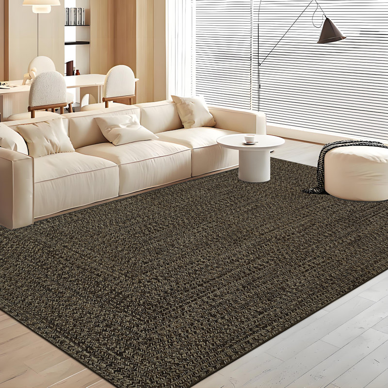 Très grand tapis à imprimé tressé lavable 9 x 12 po