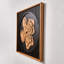 Art floral floral en bois - Décor en relief de fleurs modernes en couches 3D (grand, encadré)-1719210866