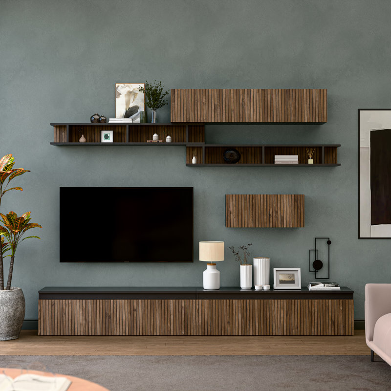 Madrid Entertainment Centre, Brown/Black