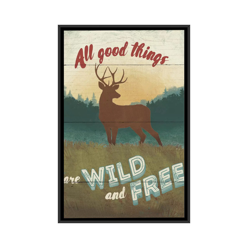 «Explore the Wild II» par Janelle Penner, reproduction sur toile, H 26 po x l 18 po x P 1,5 po, Toile avec cadre noir