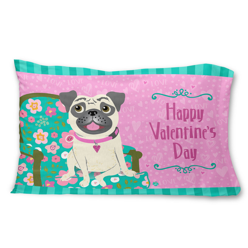 Taie d’oreiller carlin joyeuse st valentin