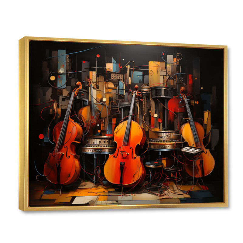 «Margeir Sunlit Symphony III», reproduction sur toile, H 24 po x l 32 po x P 1 po, Cadre flottant doré