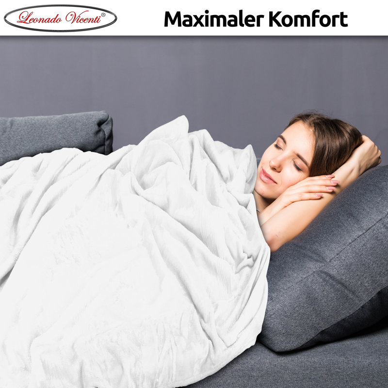 - Throw Blanket, White