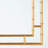 Bhikhari Flat Metal Wall Mirror with Antique Gold Finish, 32.10" H X 21.35" W X 1.11" D