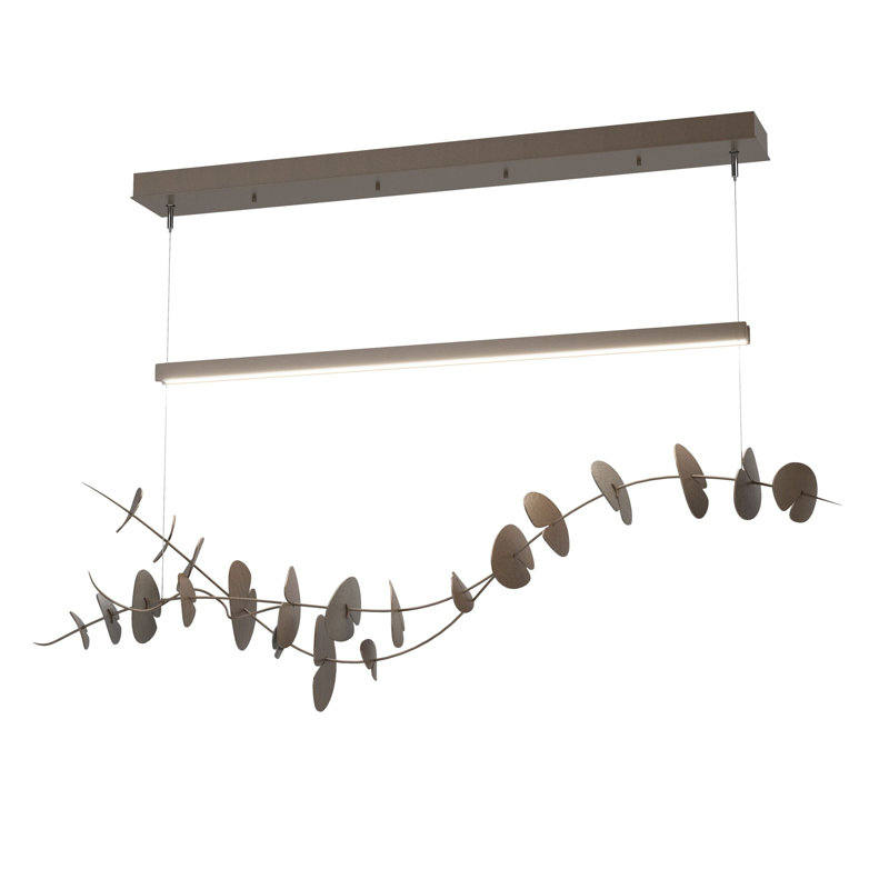 Lily 1 - Light Pendant, Dark Smoke, Oil Rubbed Bronze