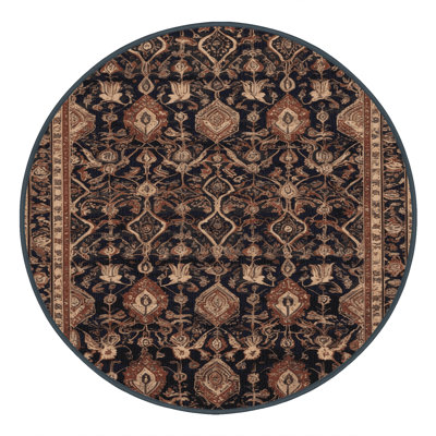 Machine Washable Persian Brown Area Rug