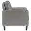 Fauteuil d'appoint gris avec accoudoirs rembourrés-504525894