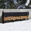 Heavy Duty Firewood Rack With Cover 12 Ft.