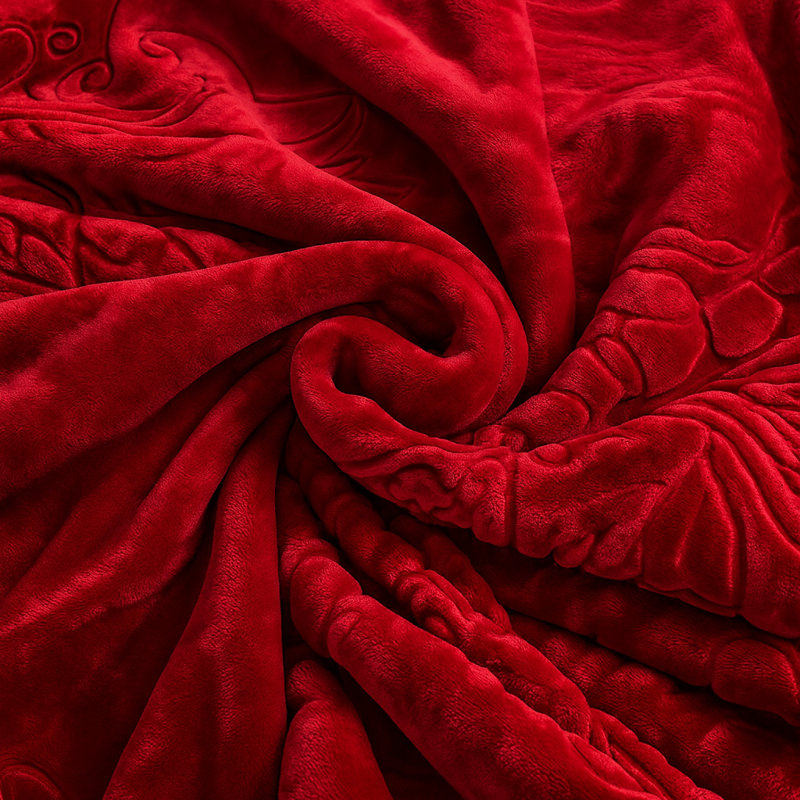 CloudNest  Solid Blue Comfort Blanket – Super Soft & Warm & King, Burgundy
