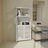 White Bamboo Storage Cabinet