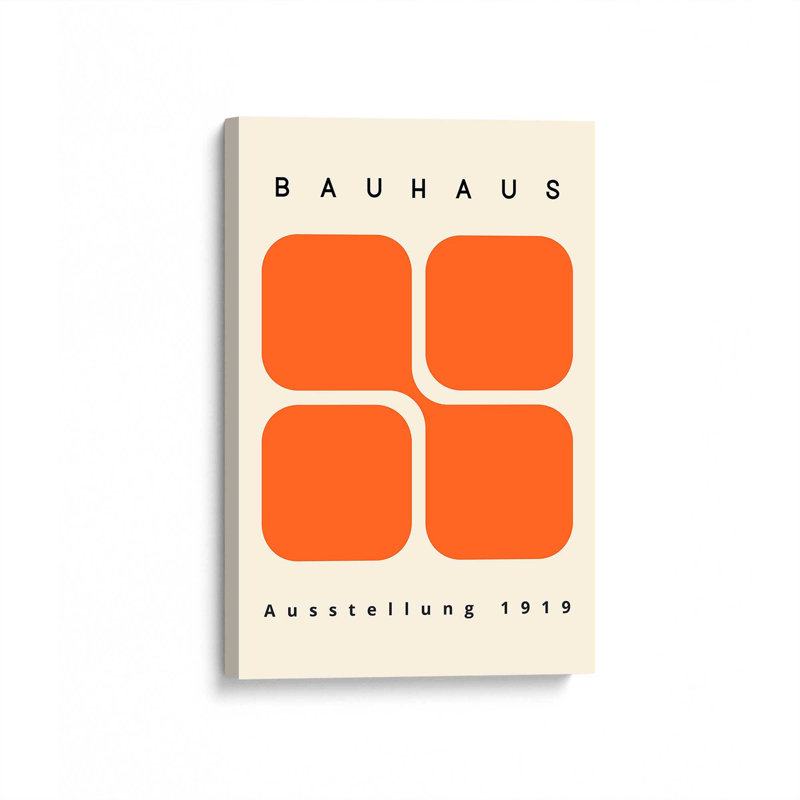 Reproduction de blocs rétro sur toile Bauhaus 1919, Toile tendue, H 30 po x l 20 po