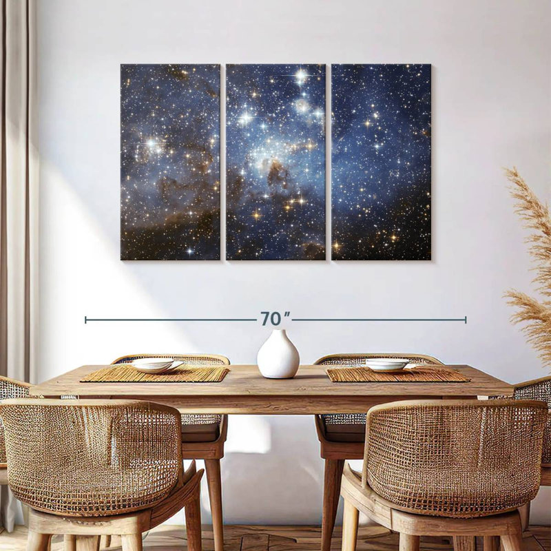 Oberle, peloton d'étoiles, H 36 po x l 57 po