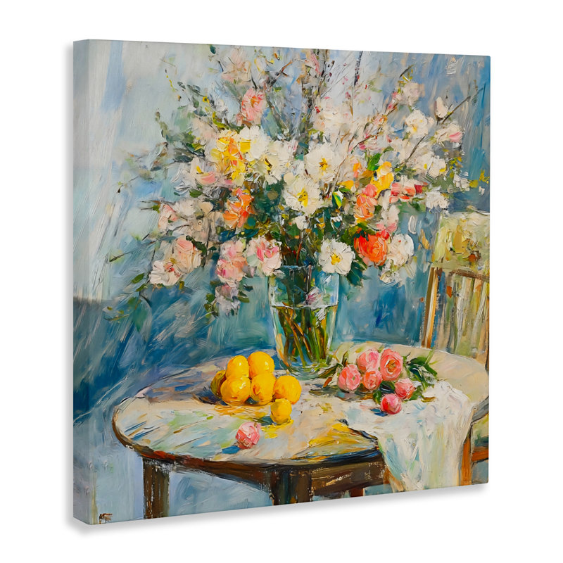 Citrus Breakfast Table Setting Canvas, design by Creative Studio, 17" H x 17" W