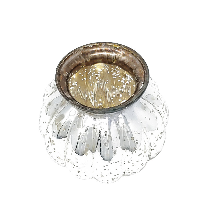 Porte-votive en verre tacheté, Argent