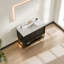 Ensemble de meuble-lavabo moderne simple en céramique-107660761