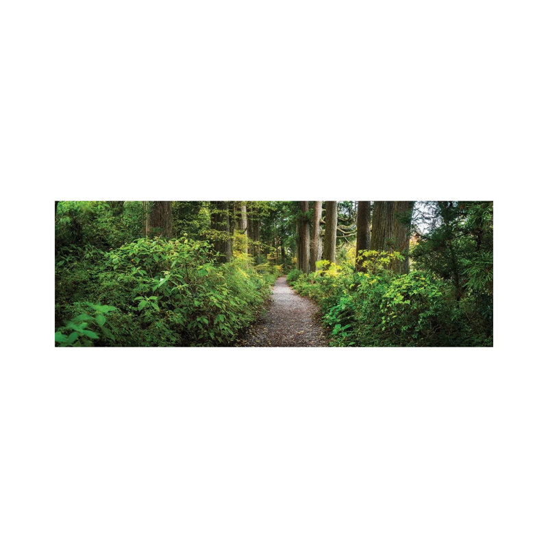 Ancient Cedar Avenue Between Moto-Hakone And Hakone-Machi, Hakone, Japan by Jan Becke - Wrapped Canvas Panoramic Print