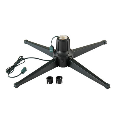 Home Heritage Rotating Christmas Tree Stand w/ Twinkly App Controlled RGB Lights