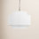 3 Light Linen Steel Dimmable Pendant