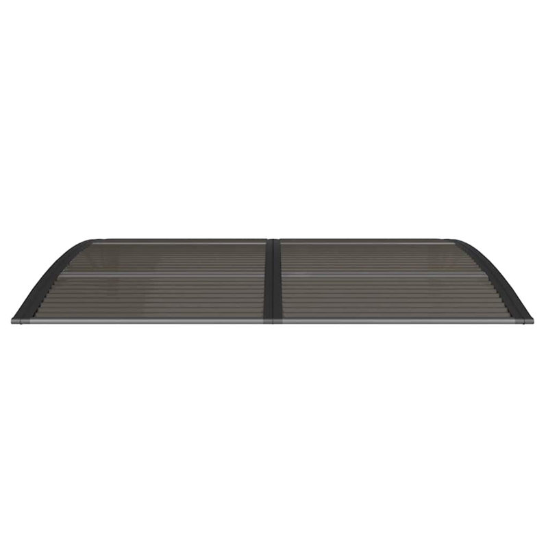 Door Canopy Black Polycarbonate 59.1 x 39.4 in Durable Outdoor Door Rain Shade, Black