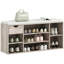 HOMCOM Shoe Bench, Shoe Rack, Seat Cushion, Storage Cabinet, Drawer, Grey