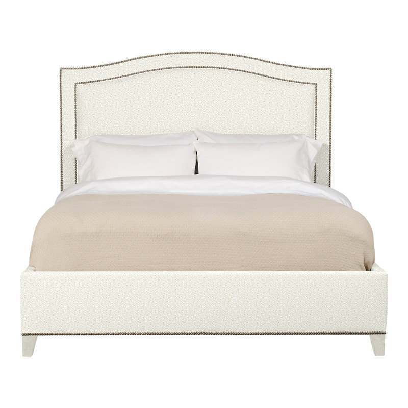 Caroline/Casey Queen Upholstered Low Profile Panel Bed, Navajo, Kenworth Pearl, Yes