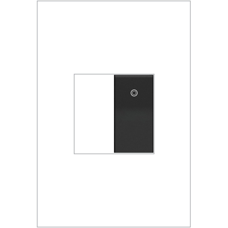 Adorne® Paddle 15 Amp 277V Half Size Single Pole and 3-Way Light Switch with Microban
