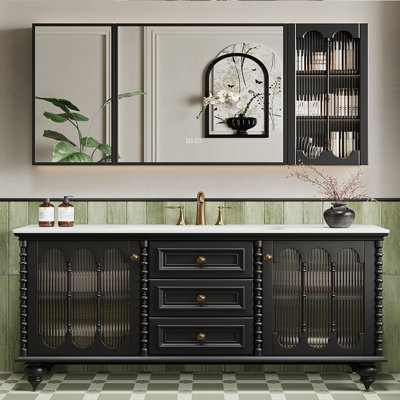 Retro Luxury Style Bathroom Cabinet
