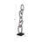 Decorative Object Linked Ring Sculpture for Home Decor - Abstract Metal Figurine Statement Accent Ideal Decoration for Living Room and Console Styling-21484501-27873584