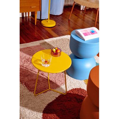Table d'appoint en acier thermolaqué Cocotte