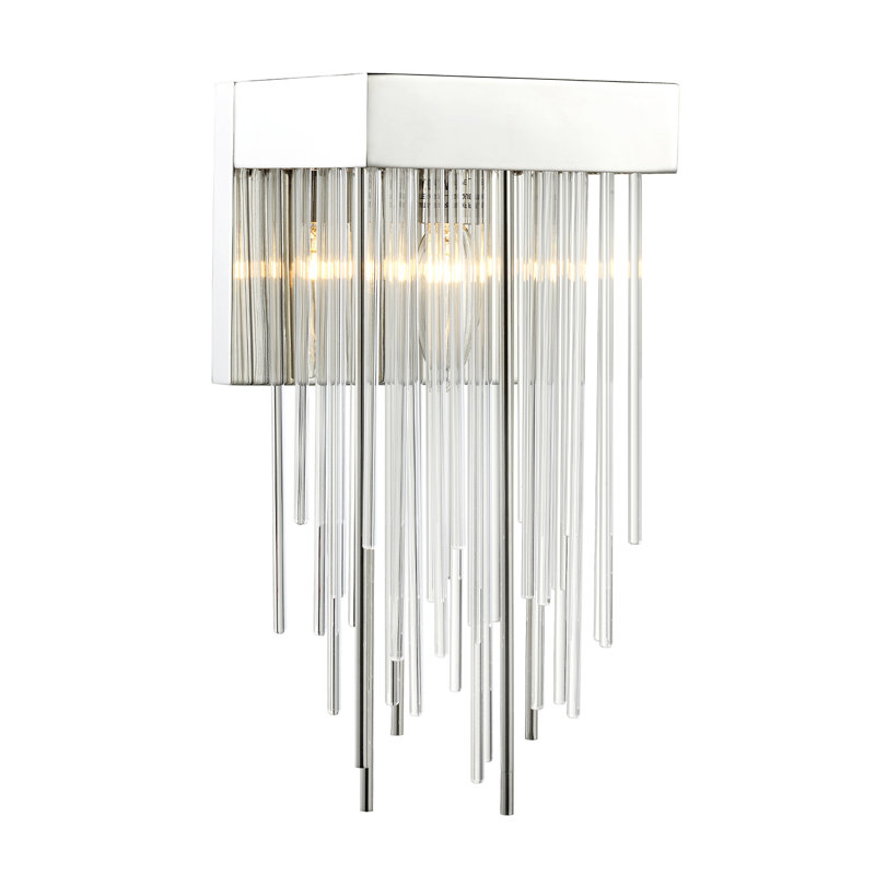 Flush Mounted Sconce, Silver