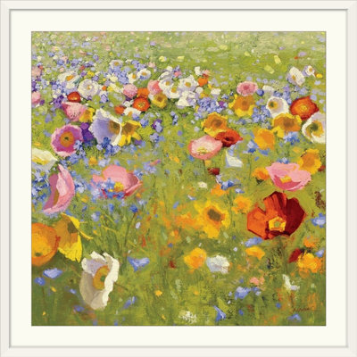 « champ de fleur i » par shirley novak, reproduction d’art