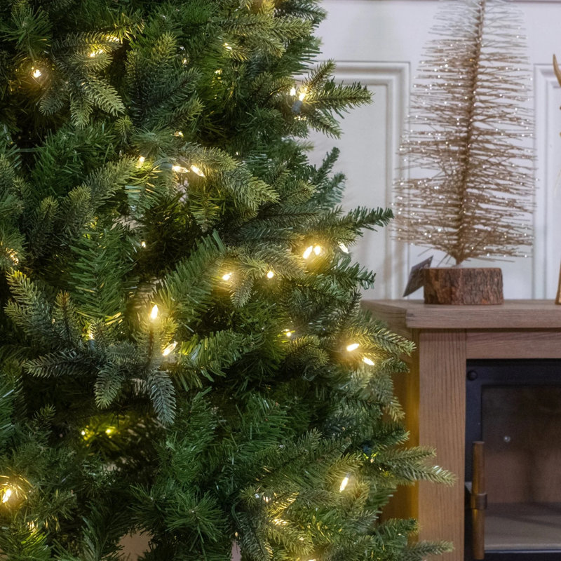 Lighted Artificial Christmas Tree, 8.5 ft