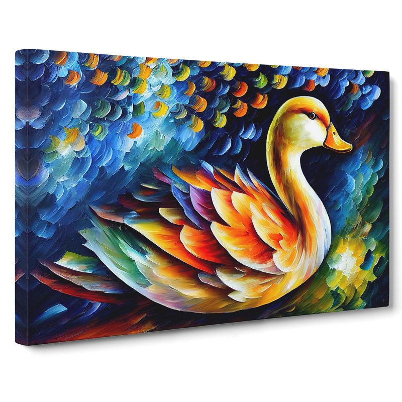 Duck Vol.1 Abstract - Wrapped Canvas Print, 35cm H x 50cm W x 3cm D
