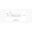 Sunstruck 65.5" x 35.5" Oval Freestanding BubbleMassage Air Bathtub-631102187