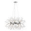 Lustre en cristal de chrome poli 12 lumières Xhosa