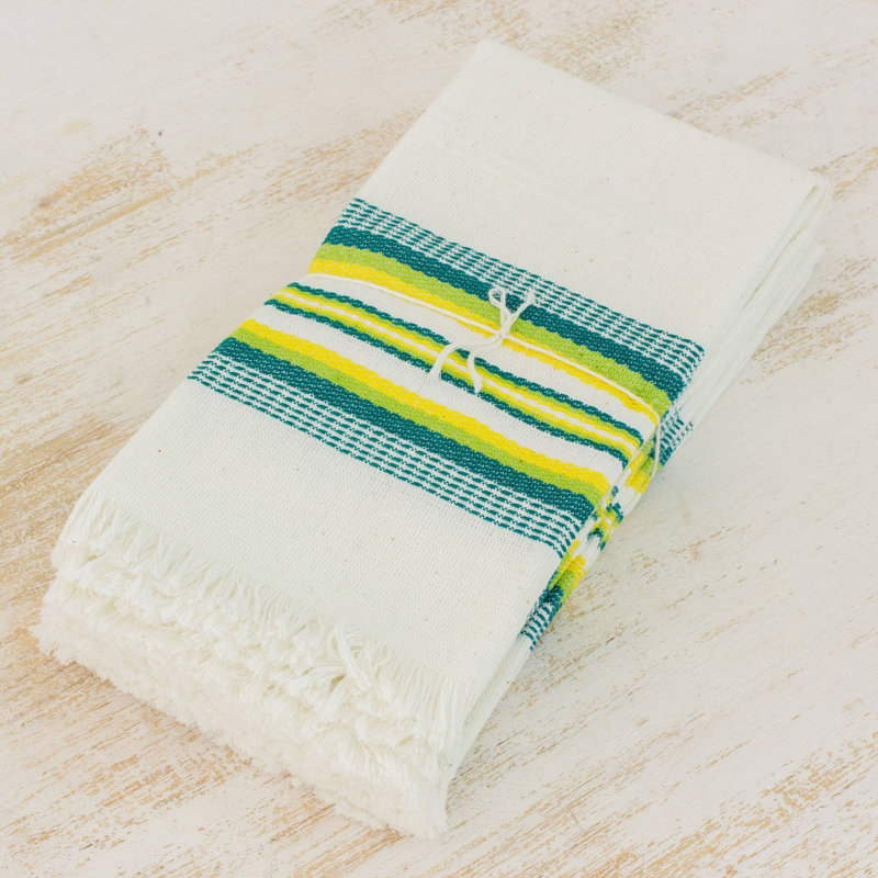 Serviette de table 4 pièces en coton d’inspiration culinaire Adrian