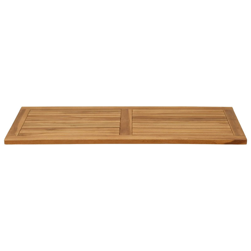  Table Top Natural Solid Teak Wood Modern Surface Dining Tabletop Home, 2.5cm H x 100cm W x 50cm D