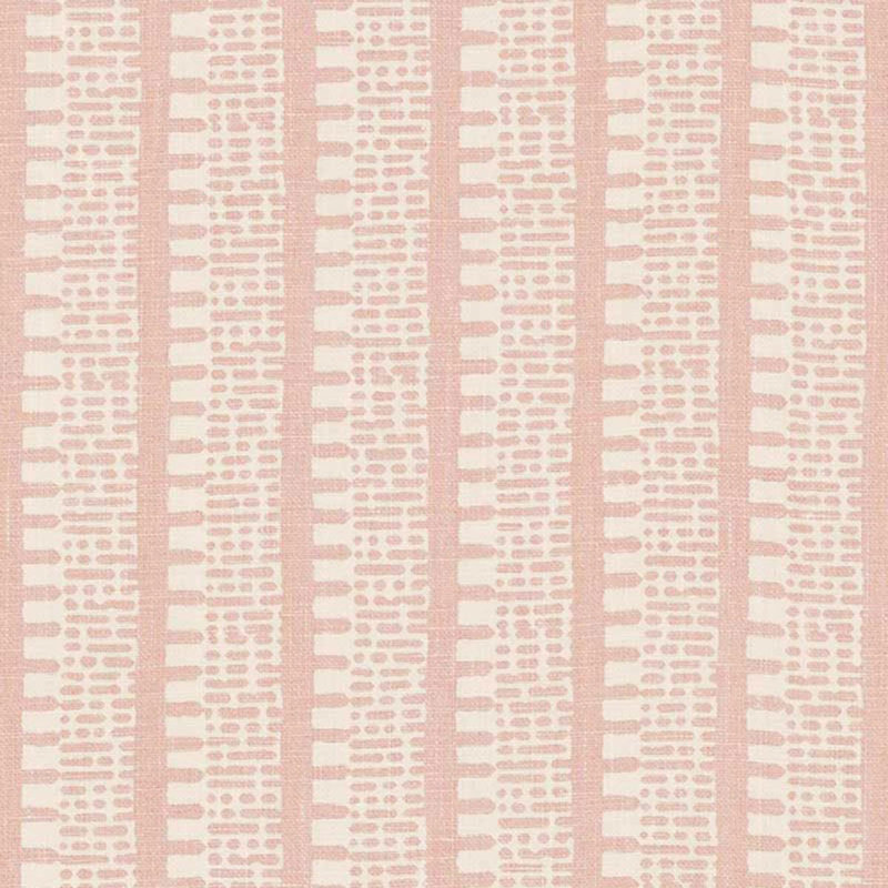 Tissu kiosque Schumacher x Veere Grenney, Rose du temple