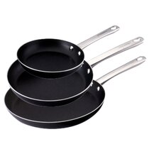  Berghoff Graphite Non-stick Ceramic Omelet Pan 10, Recycled  Aluminum, CeraGreen Non-toxic Nonstick Coating, Full Disk Bottom, Stir Fry  Eggs, Oven-to-Table Cookware: Home & Kitchen