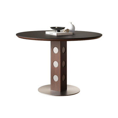 Table de salle à manger en noyer foncé foncé