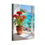 Plantes et fleurs avec vue sur la plage tropicale et fleurs rouges-1399356372-1399356373-1399356374