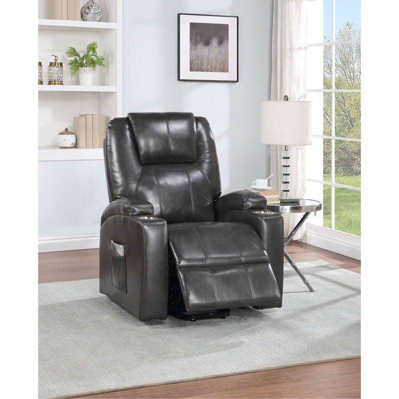 Fauteuil inclinable électrique à 2 tasses Gunmetal