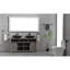72 po L 36 po x H 36 po. Miroir de salle de bain noir avec lumières DEL