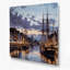 Cities Copenhagen Denmark Black Metal Wall Art-565664950
