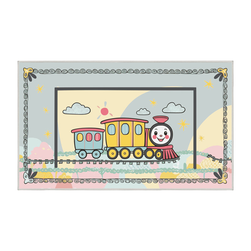 Tapis pour enfants East Urban Home, Rectangulaire 2 pi x 3 pi