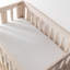 Mini-drap-housse en mousseline blanche unie